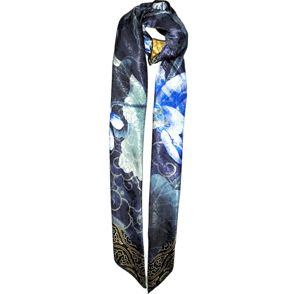 NWT Double Sided Silk Scarf 53x53 Large Square Shawl Wrap XiangYunSha 36761
